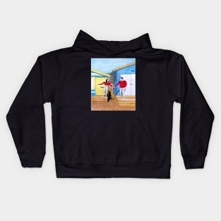 BEACH HUT MEMORIES Kids Hoodie